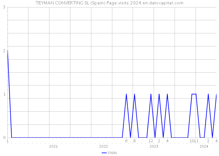 TEYMAN CONVERTING SL (Spain) Page visits 2024 