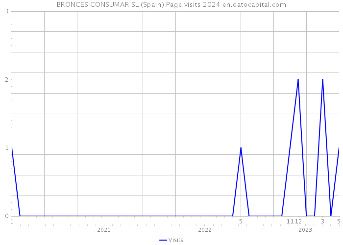 BRONCES CONSUMAR SL (Spain) Page visits 2024 
