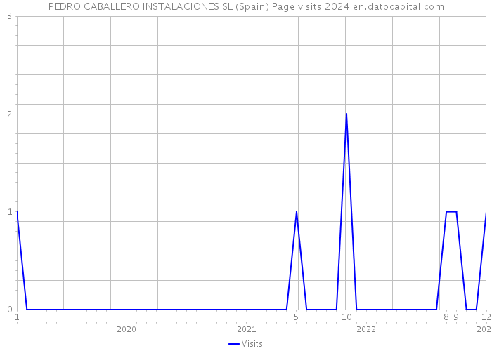 PEDRO CABALLERO INSTALACIONES SL (Spain) Page visits 2024 