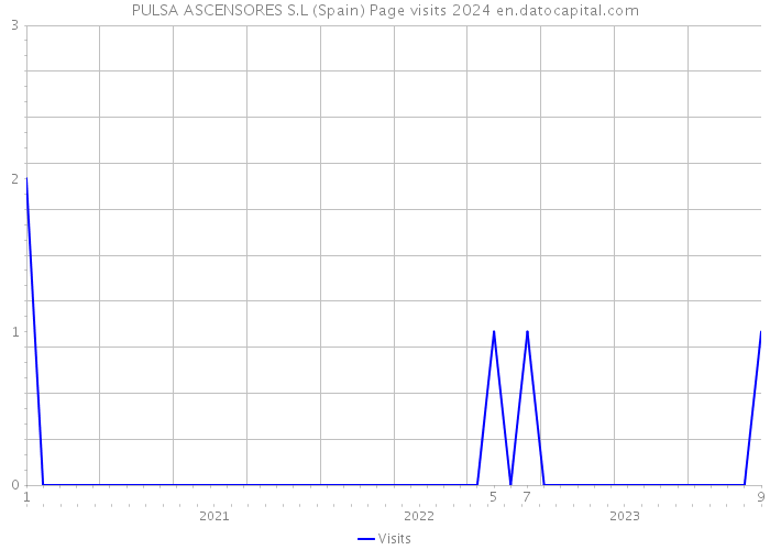 PULSA ASCENSORES S.L (Spain) Page visits 2024 