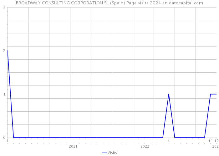BROADWAY CONSULTING CORPORATION SL (Spain) Page visits 2024 
