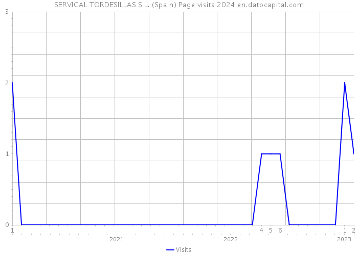 SERVIGAL TORDESILLAS S.L. (Spain) Page visits 2024 
