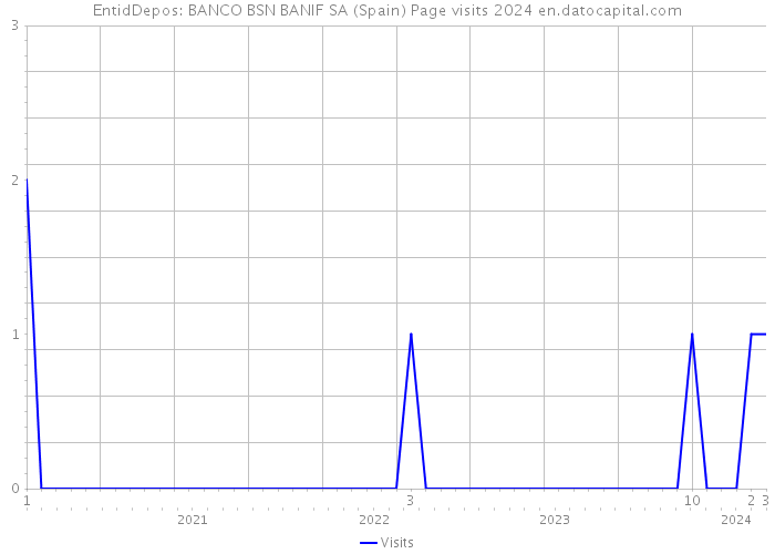 EntidDepos: BANCO BSN BANIF SA (Spain) Page visits 2024 