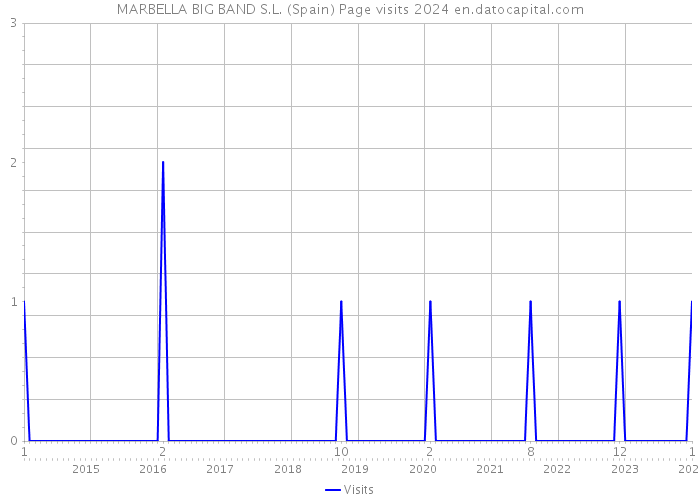 MARBELLA BIG BAND S.L. (Spain) Page visits 2024 