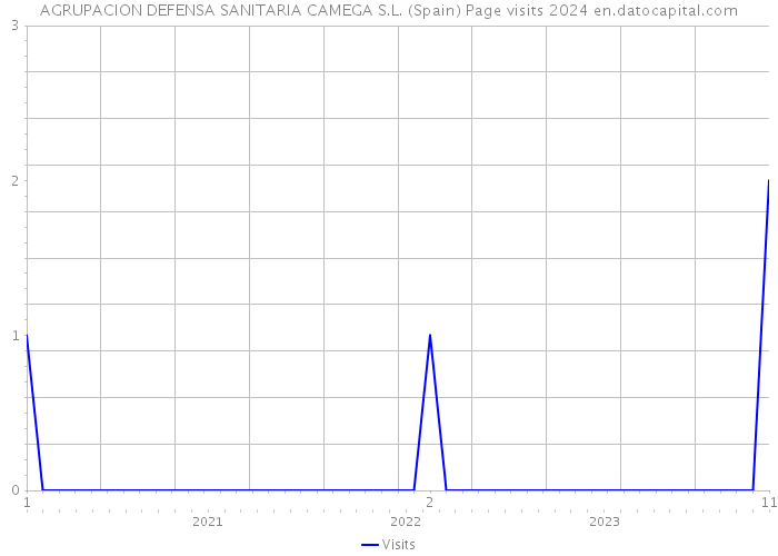 AGRUPACION DEFENSA SANITARIA CAMEGA S.L. (Spain) Page visits 2024 