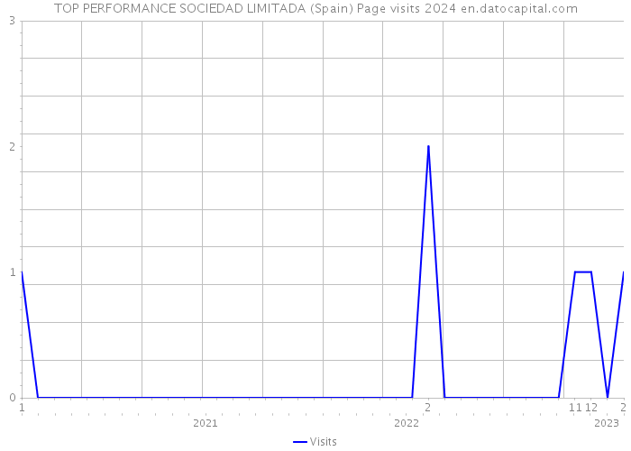 TOP PERFORMANCE SOCIEDAD LIMITADA (Spain) Page visits 2024 