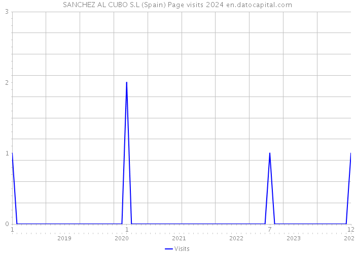 SANCHEZ AL CUBO S.L (Spain) Page visits 2024 