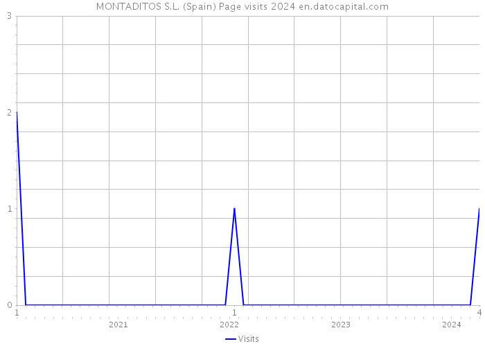 MONTADITOS S.L. (Spain) Page visits 2024 