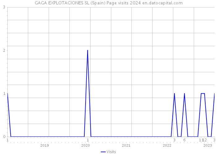 GAGA EXPLOTACIONES SL (Spain) Page visits 2024 