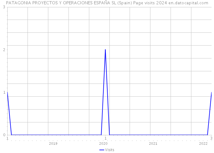 PATAGONIA PROYECTOS Y OPERACIONES ESPAÑA SL (Spain) Page visits 2024 