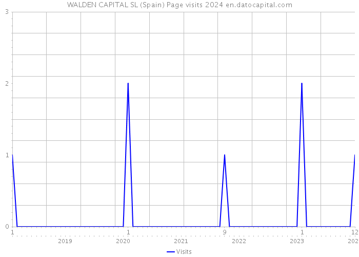 WALDEN CAPITAL SL (Spain) Page visits 2024 