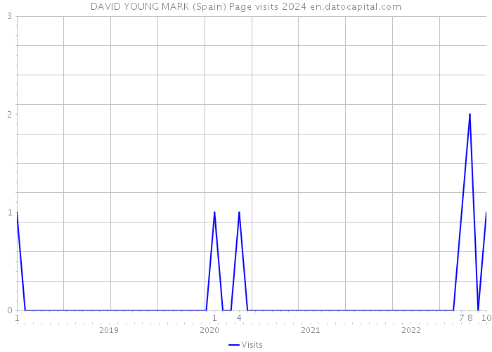 DAVID YOUNG MARK (Spain) Page visits 2024 