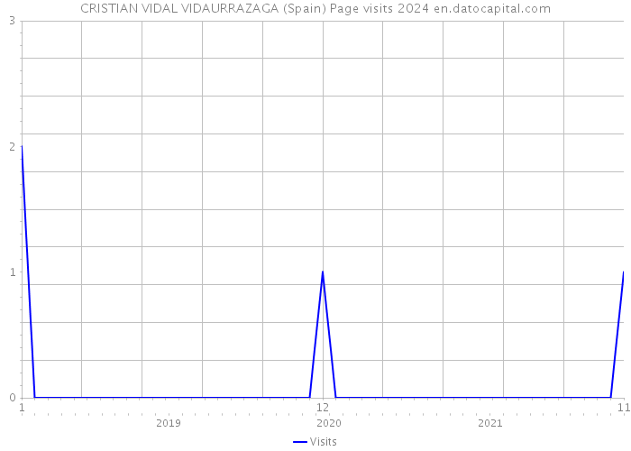 CRISTIAN VIDAL VIDAURRAZAGA (Spain) Page visits 2024 
