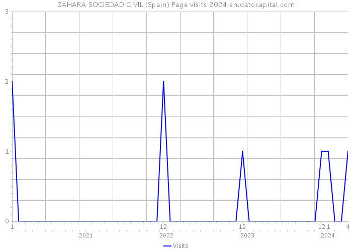 ZAHARA SOCIEDAD CIVIL (Spain) Page visits 2024 