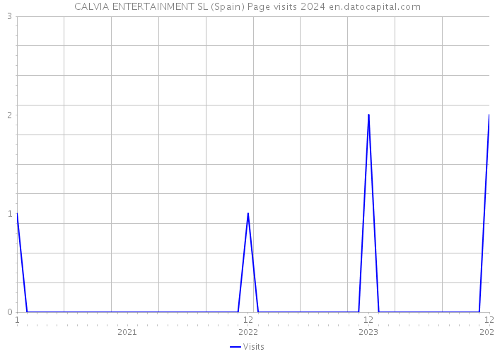 CALVIA ENTERTAINMENT SL (Spain) Page visits 2024 