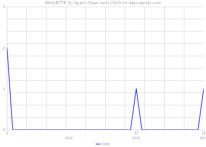 BAGUETTE SL (Spain) Page visits 2024 
