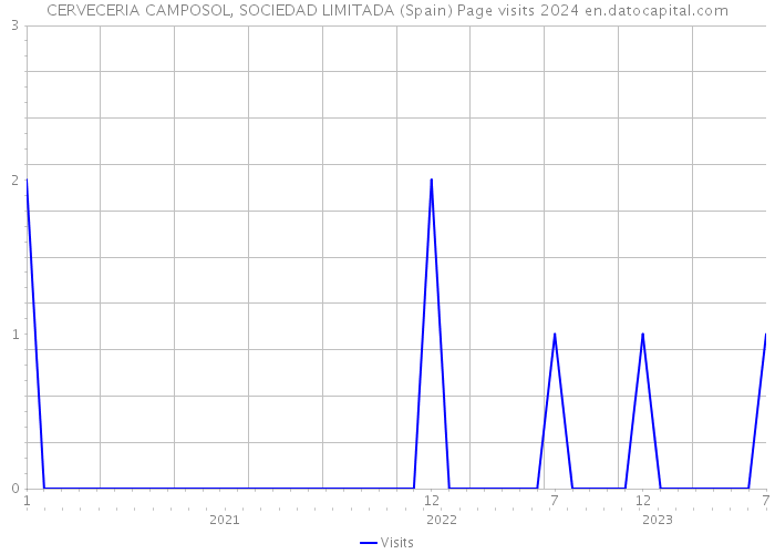 CERVECERIA CAMPOSOL, SOCIEDAD LIMITADA (Spain) Page visits 2024 