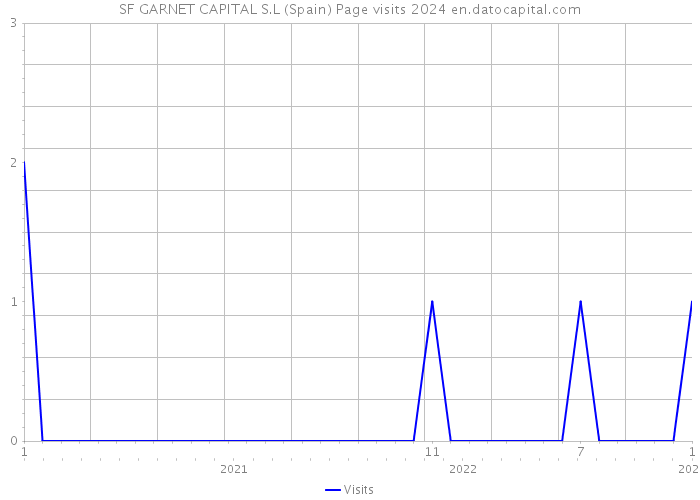SF GARNET CAPITAL S.L (Spain) Page visits 2024 