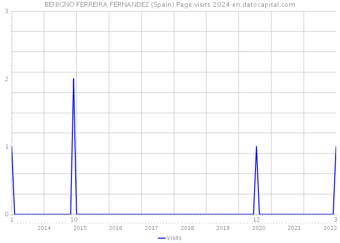 BENIGNO FERREIRA FERNANDEZ (Spain) Page visits 2024 