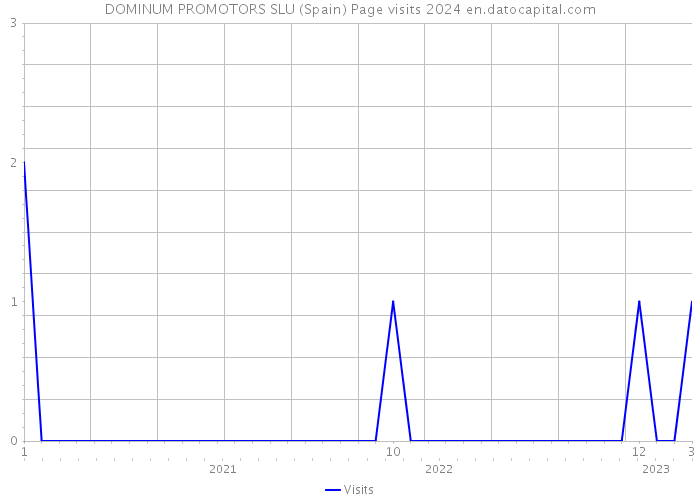 DOMINUM PROMOTORS SLU (Spain) Page visits 2024 