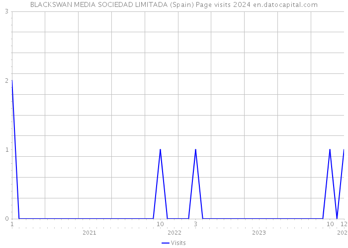 BLACKSWAN MEDIA SOCIEDAD LIMITADA (Spain) Page visits 2024 