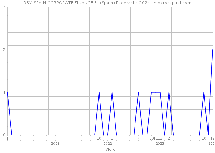 RSM SPAIN CORPORATE FINANCE SL (Spain) Page visits 2024 