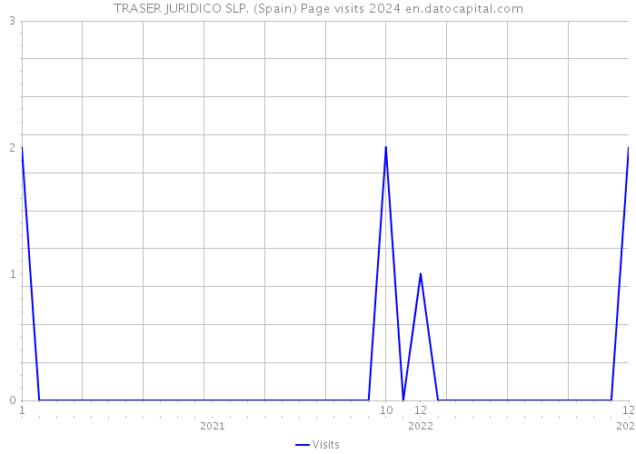 TRASER JURIDICO SLP. (Spain) Page visits 2024 