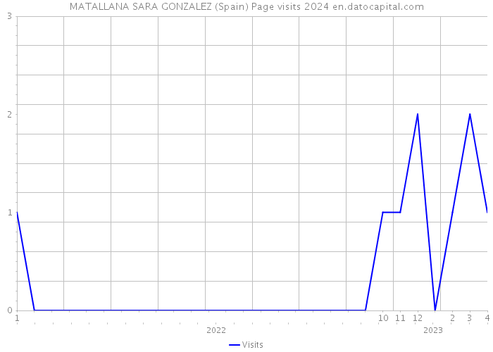 MATALLANA SARA GONZALEZ (Spain) Page visits 2024 
