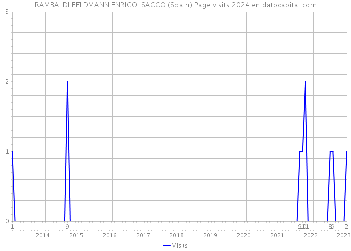RAMBALDI FELDMANN ENRICO ISACCO (Spain) Page visits 2024 