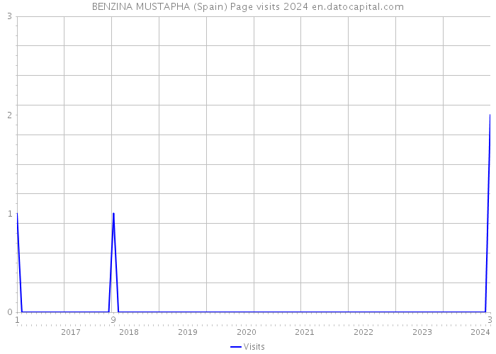 BENZINA MUSTAPHA (Spain) Page visits 2024 