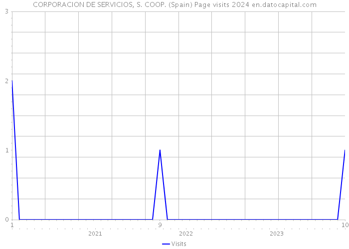 CORPORACION DE SERVICIOS, S. COOP. (Spain) Page visits 2024 