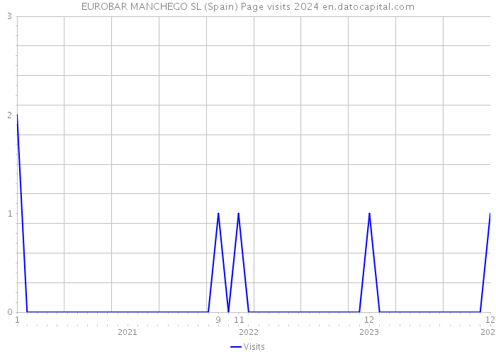 EUROBAR MANCHEGO SL (Spain) Page visits 2024 