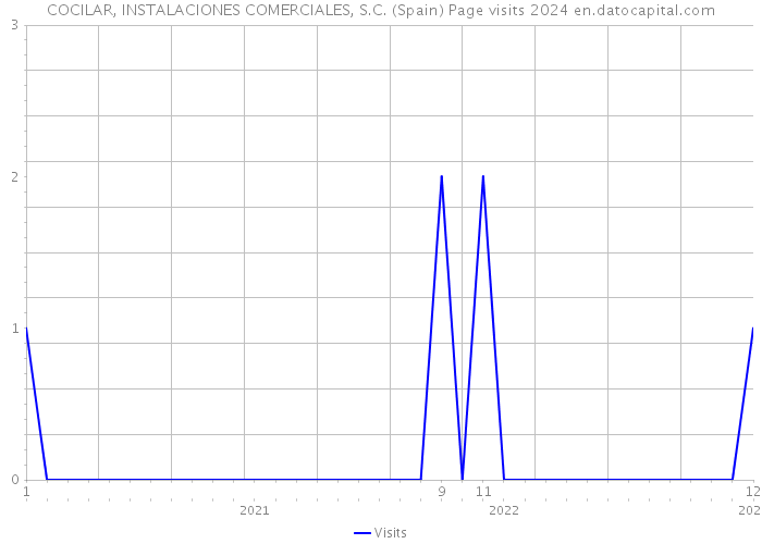 COCILAR, INSTALACIONES COMERCIALES, S.C. (Spain) Page visits 2024 