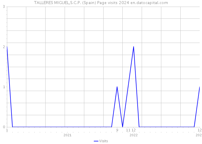TALLERES MIGUEL,S.C.P. (Spain) Page visits 2024 