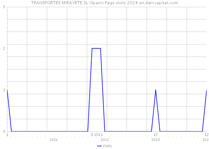 TRANSPORTES MIRAVETE SL (Spain) Page visits 2024 