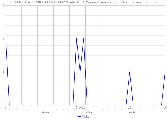COBERTURA Y ORIENTACION EMPRESARIAL SL (Spain) Page visits 2024 