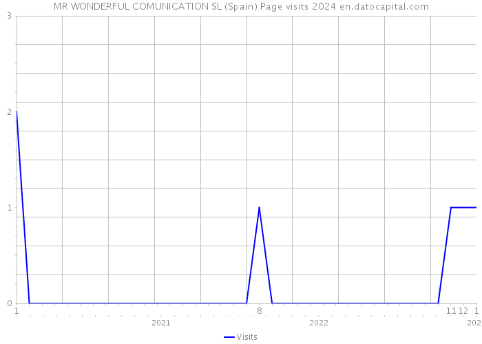 MR WONDERFUL COMUNICATION SL (Spain) Page visits 2024 