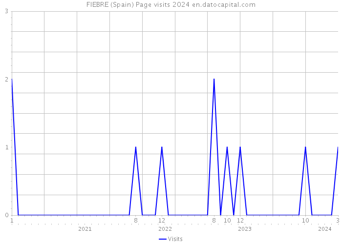 FIEBRE (Spain) Page visits 2024 
