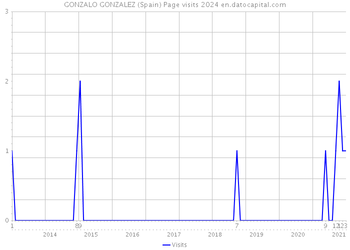 GONZALO GONZALEZ (Spain) Page visits 2024 
