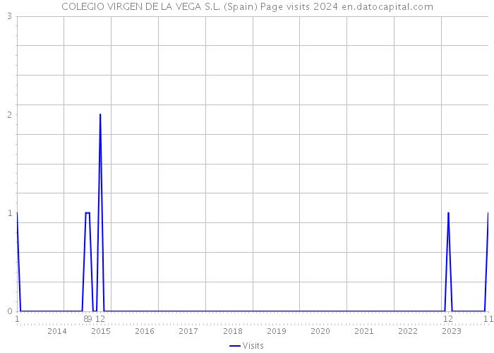 COLEGIO VIRGEN DE LA VEGA S.L. (Spain) Page visits 2024 