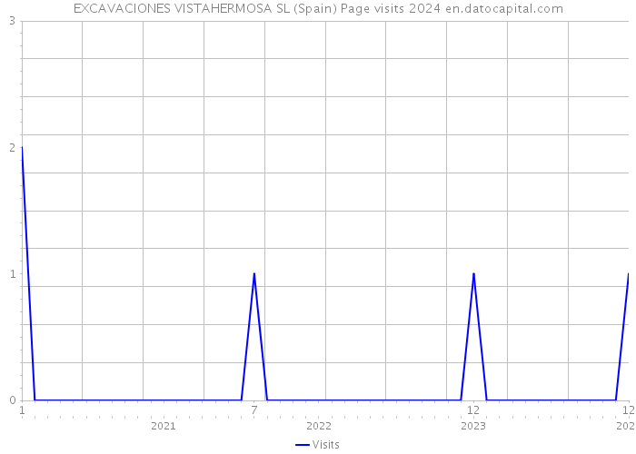 EXCAVACIONES VISTAHERMOSA SL (Spain) Page visits 2024 
