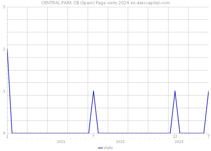 CENTRAL PARK CB (Spain) Page visits 2024 