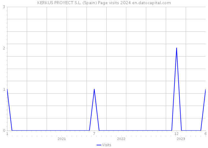 KERKUS PROYECT S.L. (Spain) Page visits 2024 