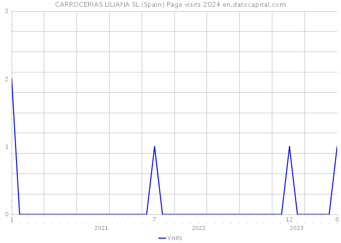 CARROCERIAS LILIANA SL (Spain) Page visits 2024 
