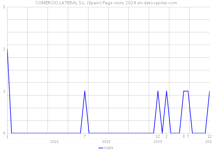 COMERCIO LATERAL S.L. (Spain) Page visits 2024 