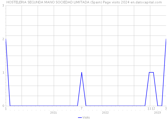 HOSTELERIA SEGUNDA MANO SOCIEDAD LIMITADA (Spain) Page visits 2024 