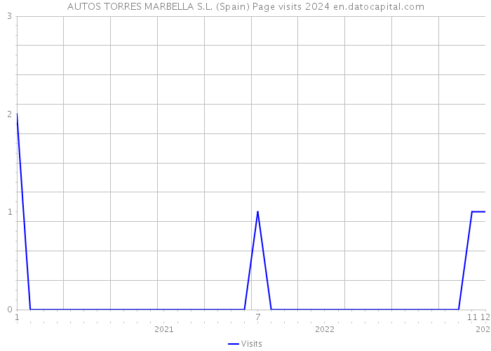 AUTOS TORRES MARBELLA S.L. (Spain) Page visits 2024 
