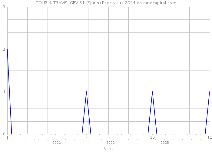 TOUR & TRAVEL GEV S.L (Spain) Page visits 2024 
