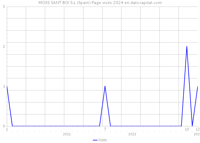 MOSS SANT BOI S.L (Spain) Page visits 2024 