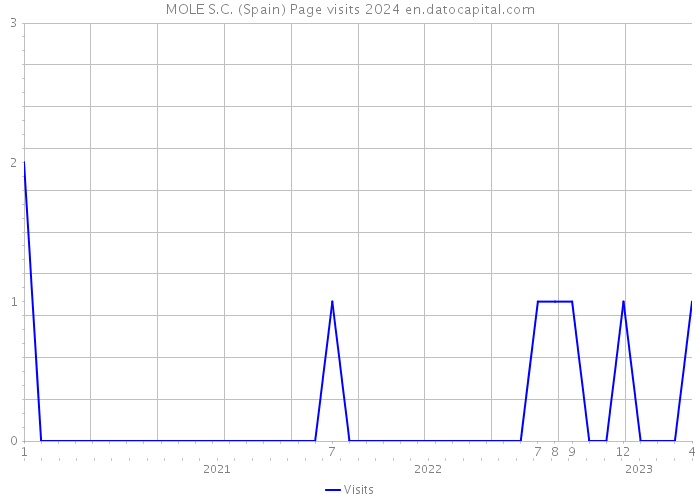 MOLE S.C. (Spain) Page visits 2024 